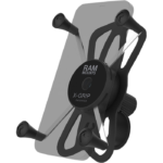 X-Grip® Phone Mount with RAM® Tough-Strap™ Handlebar Base