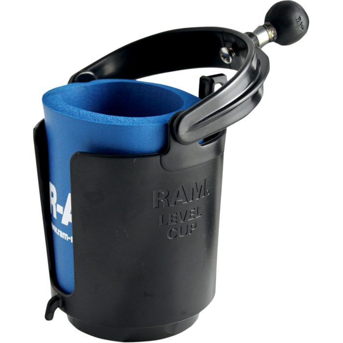 Self-Leveling Cup Holder and Cozy with 1″ Ball
