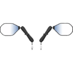 Tough-Mirror™ Kit with M10-1.25 Bases/Reverse Adapter - Long Arm